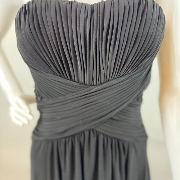 Monique Lhuillier Floor Length Black Gown - Picture 6 of 12